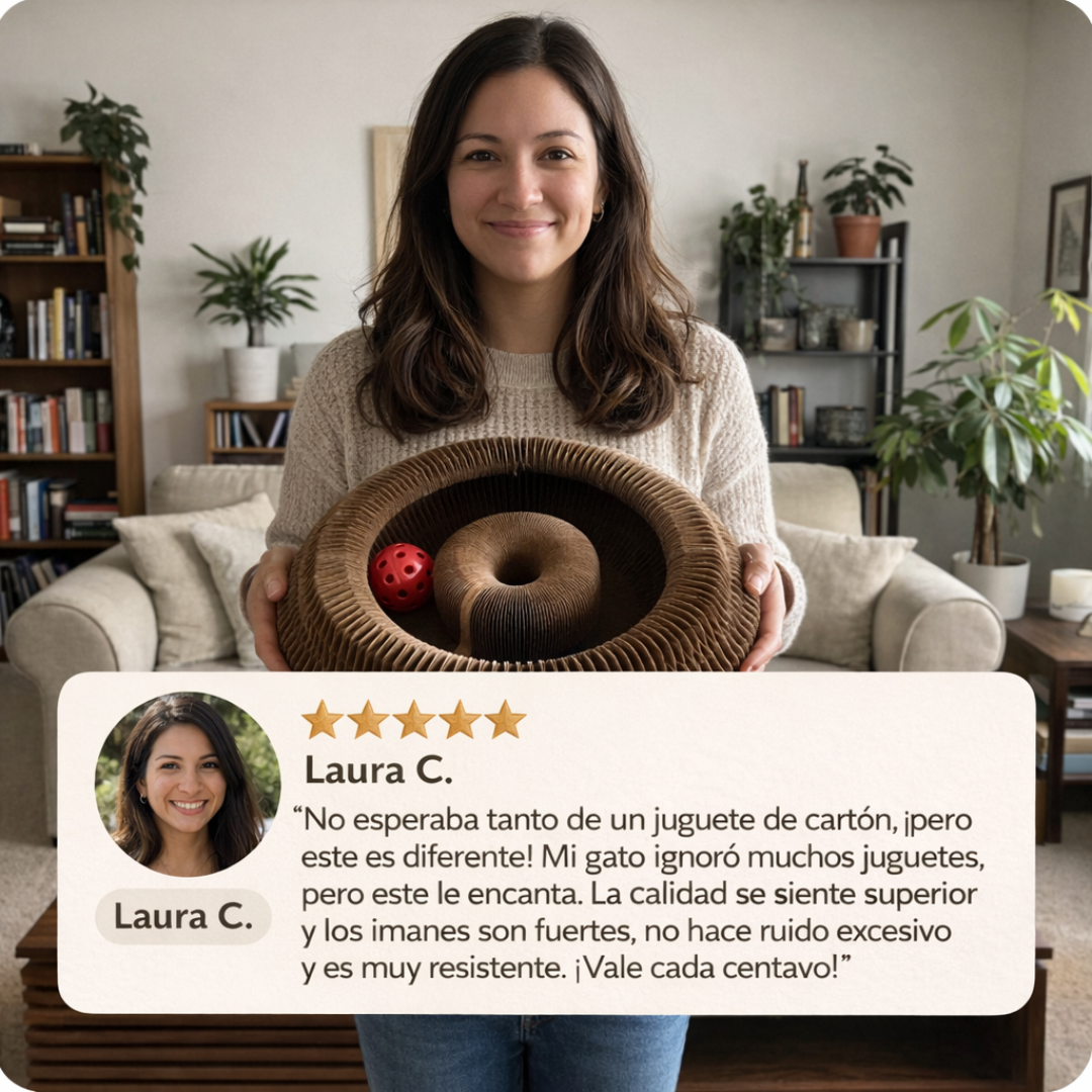 Feline Rush™ Rascador Interactivo 2-en-1