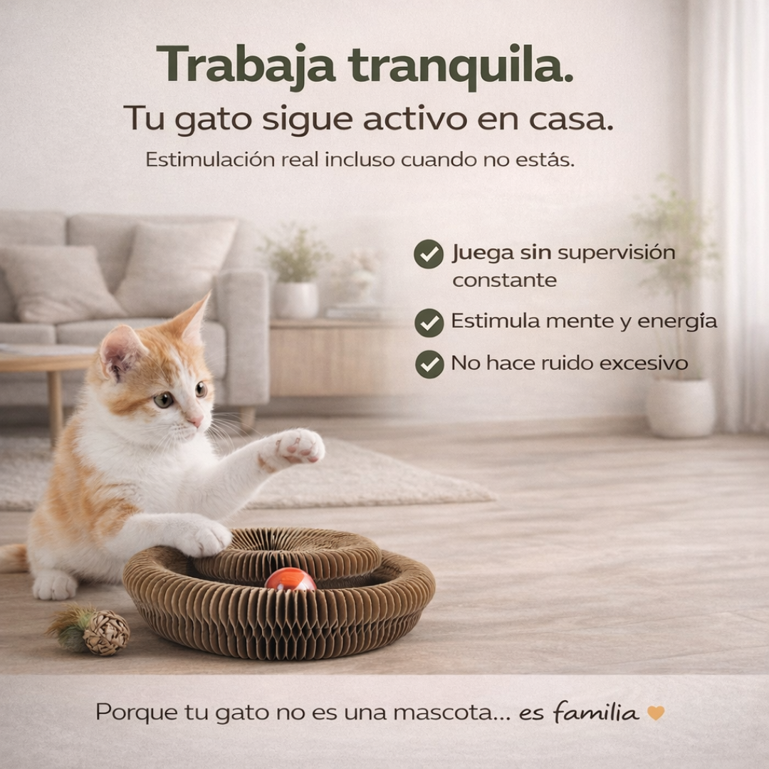 Feline Rush™ Rascador Interactivo 2-en-1