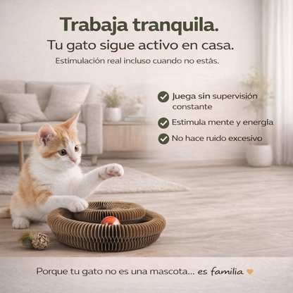 Feline Rush™ Rascador Interactivo 2-en-1