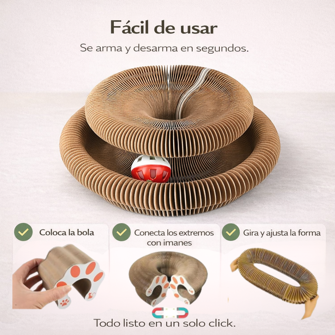 Feline Rush™ Rascador Interactivo 2-en-1