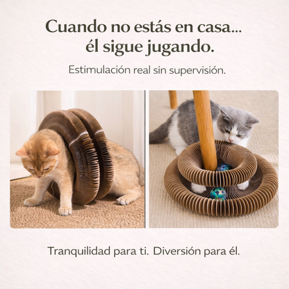 Feline Rush™ Rascador Interactivo 2-en-1