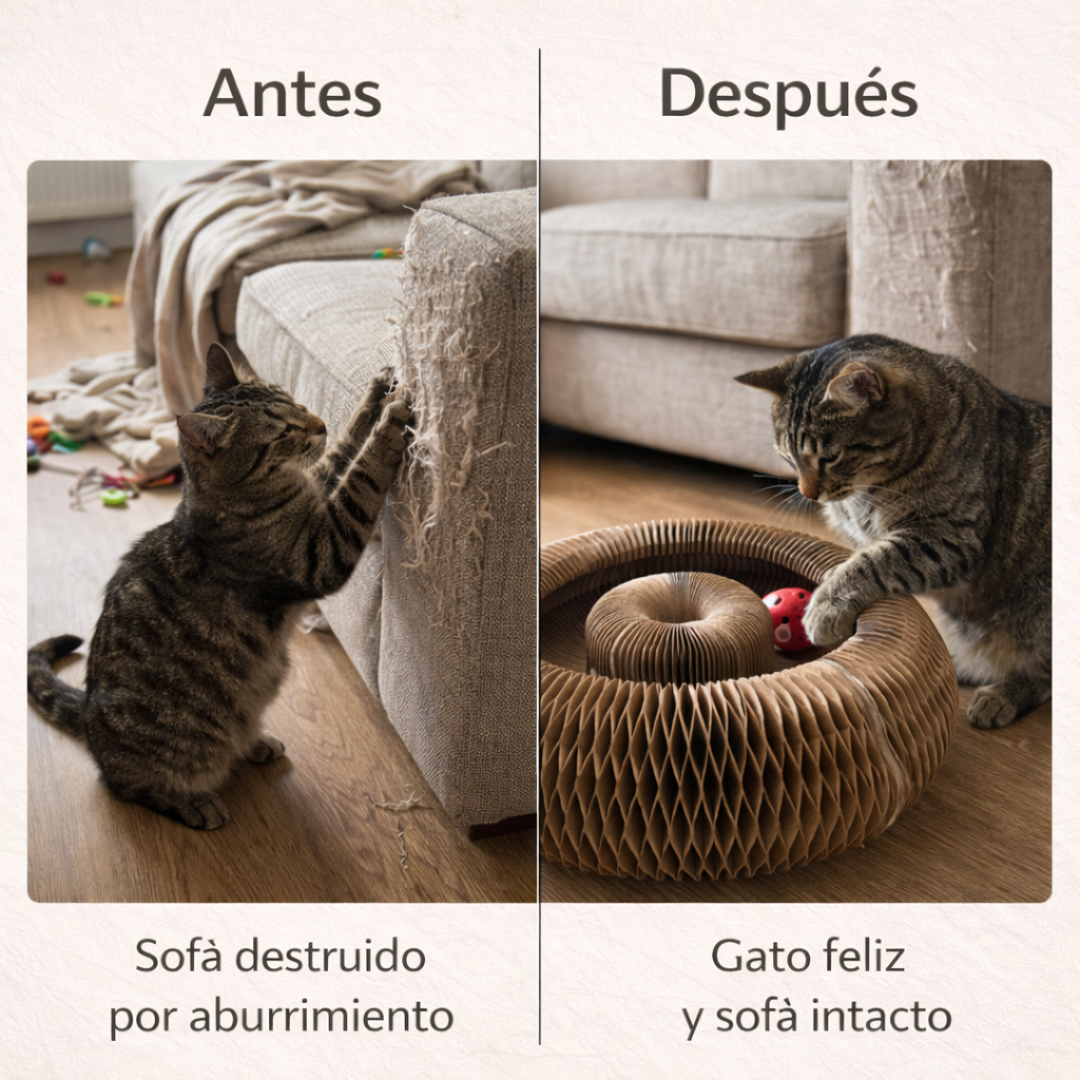 Feline Rush™ Rascador Interactivo 2-en-1